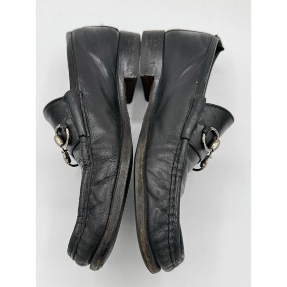 Gucci Black Leather Horsebit Loafers Men’s Size 10 D Made in Italy READ DESC main image 4